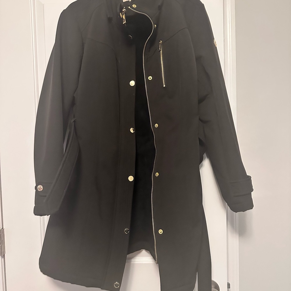 Michael Kors trench coat with gold detail